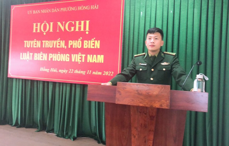 Hội nghị phổ biến, giáo dục pháp luật về Luật Biên phòng Việt Nam năm 2022 và các văn bản pháp luật có liên quan