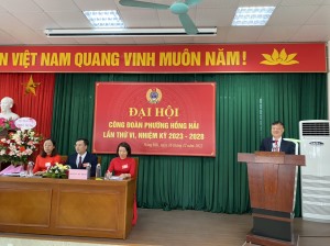 Công Đoàn cơ sở phường Hồng Hải tổ chức Đại hội lần thứ VI, nhiệm kỳ 2023-2028