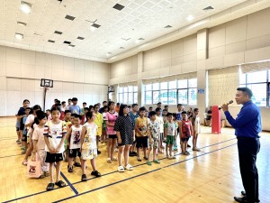 BCĐ hoạt động hè phường Hồng Hải khai mạc lớp Bơi miễn phí cho trẻ em trên địa bàn phường.