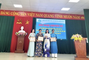 Hội LHPN phường Hồng Hải tổ chức Hội nghị đánh giá giữa nhiệm kỳ thực hiện Nghị quyết Đại hội Phụ nữ các cấp và nghị quyết đại hội đại biểu Phụ nữ phường khoá XII, nhiệm kỳ 2021 - 2026.