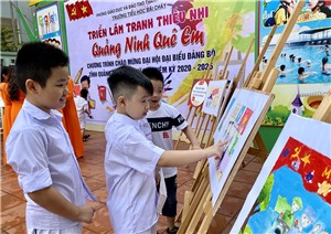 Triển lãm tranh thiếu nhi: "Quảng Ninh quê em"