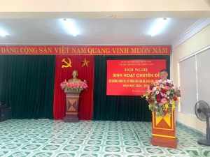 Chi bộ Trường THCS Hồng Hải tổ chức Hội nghị sinh hoạt chuyên đề bồi dưỡng chính trị, tư tưởng cho cán bộ, giáo viên, nhân viên năm học 2024-2025
